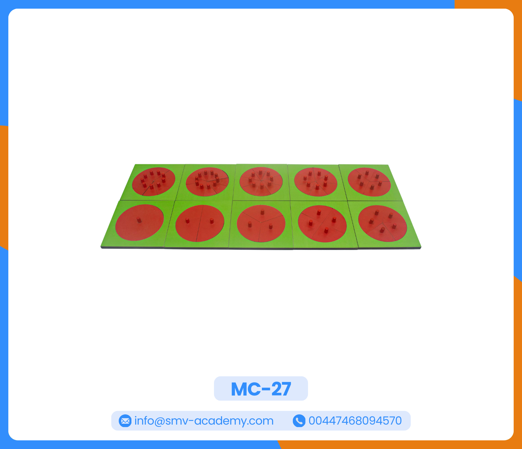 كسور الدائرة - Wooden Circle Fractions